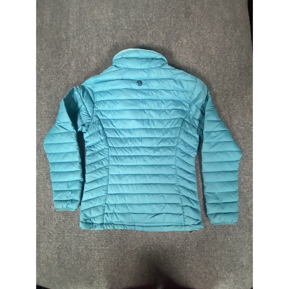 Mountain Hardware Down Puffer Jacket Women's Size S Teal Lightweight Packable - Picture 5 of 10
